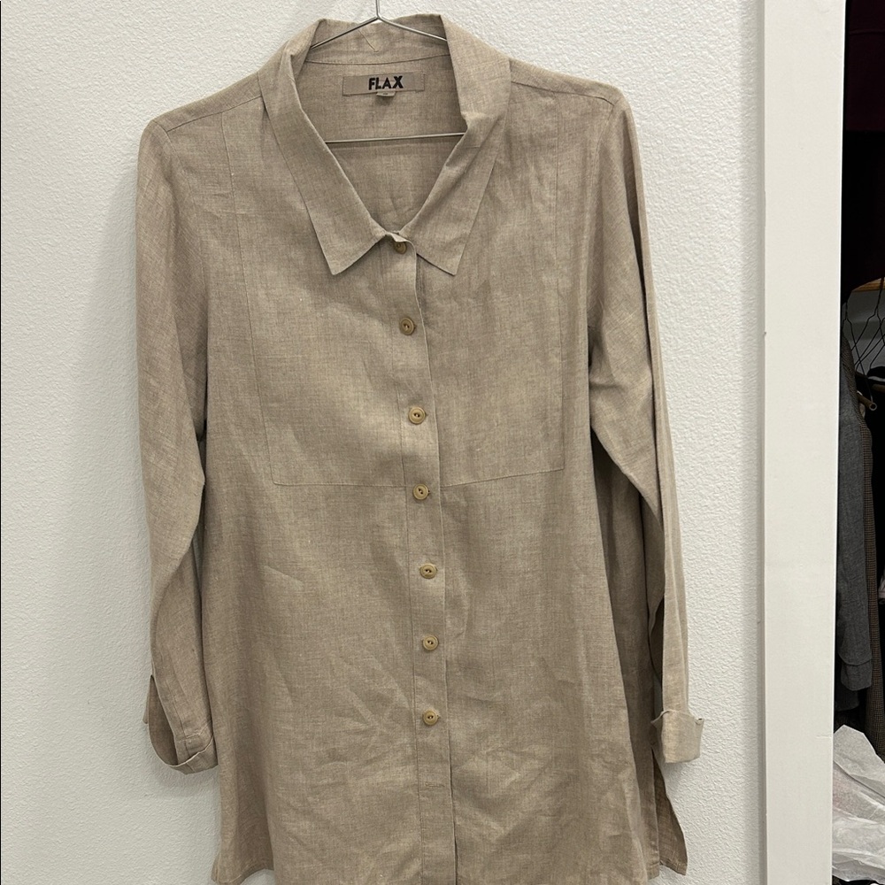 Flax Women’s Button Down Tunic
